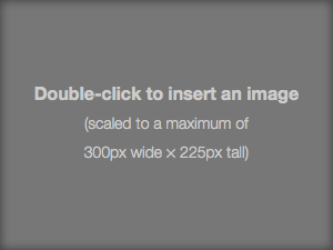 Double-click to insert an image