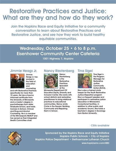 Flyer for October 25 HREI event